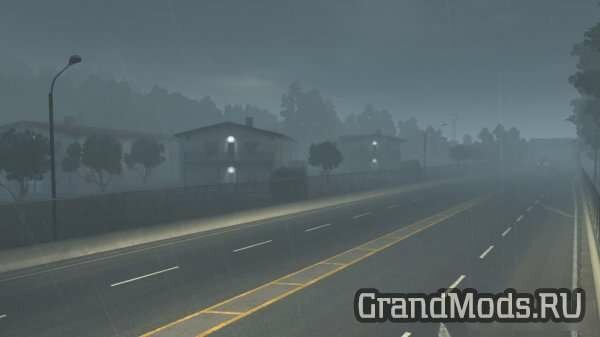 3D Rain and Fog Mod v1.1 (Update) / ATS and ETS2