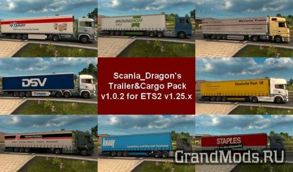 SDMods Trailer & Cargo Pack v 1.0.2 [ETS2]