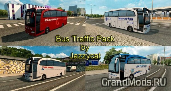 Bus Traffic Pack v11.0 для ETS2