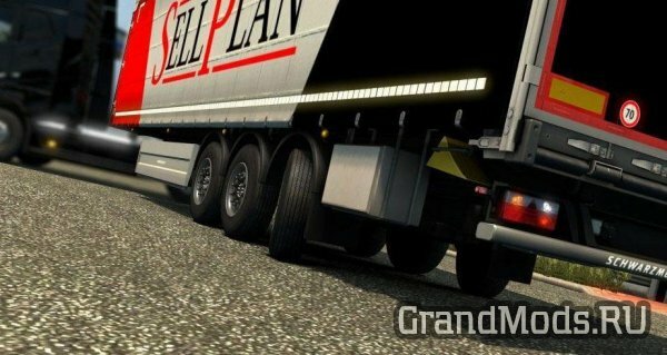 Steerable Axles for schwarzmuller curtain trailer [ETS2]