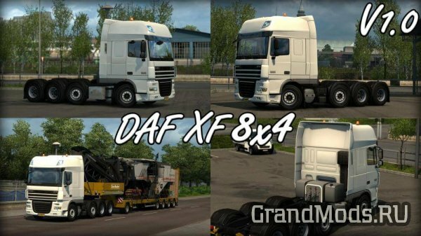 DAF XF 8X4 CHASSIS BY CRAZYGIJS [ETS2]