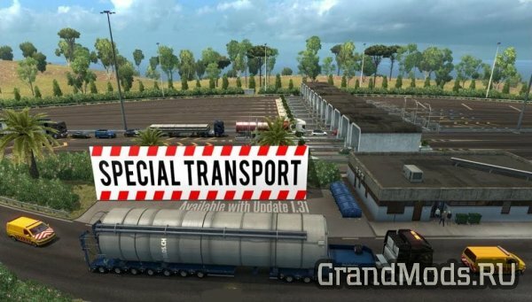 Новые маршруты DLC Special Transport для ETS2