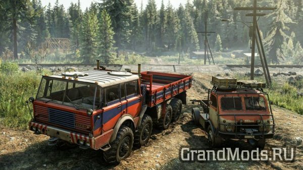 SnowRunner пополнили два полноприводных грузовика Tatra