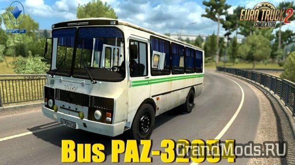 Русский автобус ПАЗ-34054 для ETS2 1.41
