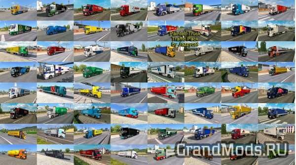 PAINTED TRUCK TRAFFIC PACK BY JAZZYCAT V2.5 [ETS2]