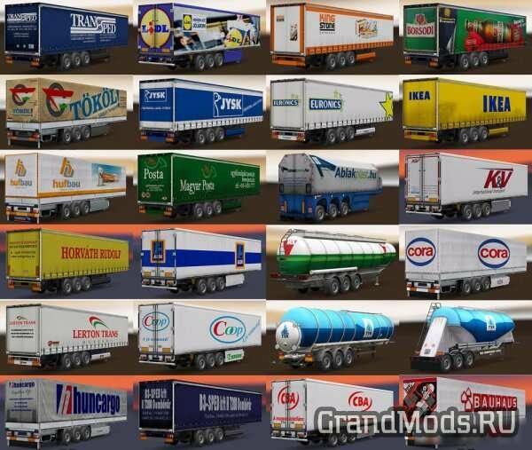 Hungarian Trailers Pack [ETS2]