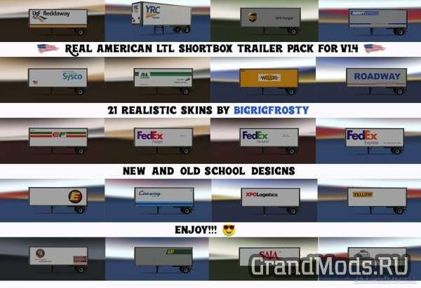 Real American LTL Shortbox Trailer Pack v 1.0 [ATS]
