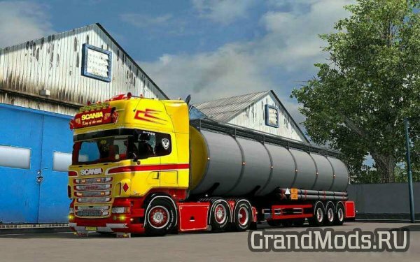Scania RJL Red & Yellow Combo Pack + Accessory [ETS2]