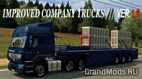 Improved company trucks v1.9 [ETS2 1.27]