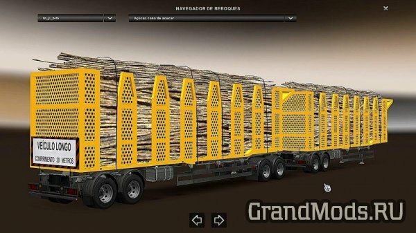 Double Articulated Trailer to Traffic and Cargo Pack V.3.1 [ETS2]