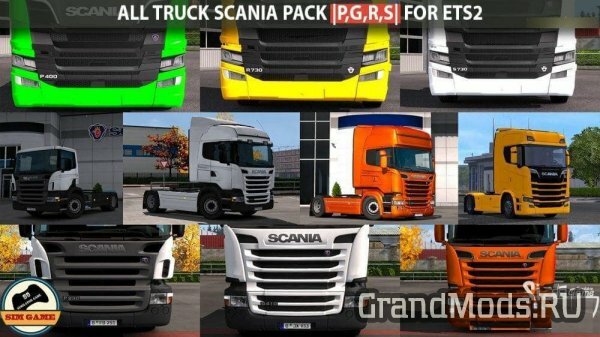 ALL TRUCK SCANIA PACK (P,G,R,S) [ETS2]