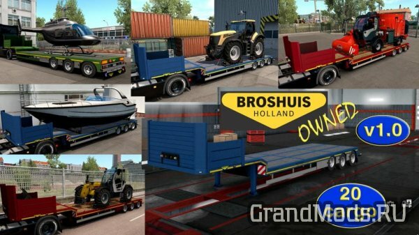 Ownable overweight trailer Broshuis [ETS2]