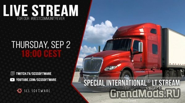 Вышел грузовик Interrnational LT для American Truck Simulator